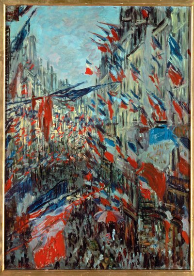 Paříž, rue St. Denis: Paris: oslava 30. června od Claude Monet