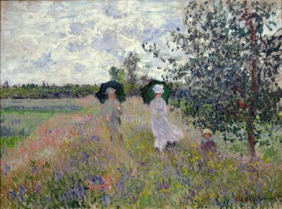 Promenáda poblíž Argenteuil od Claude Monet