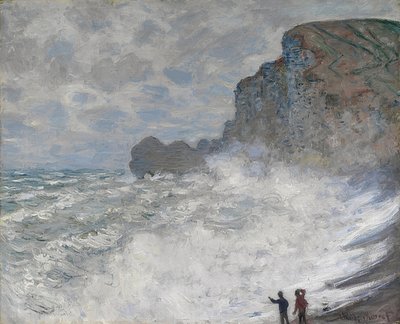 Rauhes Wetter v Étretatu. 1883 od Claude Monet