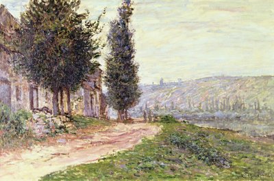 Břeh řeky v Lavacourt, 1879 od Claude Monet