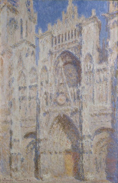 Katedrála v Rouen: Portál (sluneční světlo), 1894 od Claude Monet