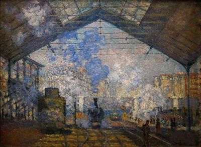 Stanice Saint-Lazare od Claude Monet