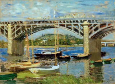 Most Argenteuil přes Seinu od Claude Monet