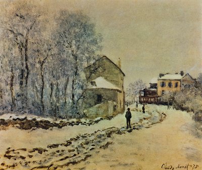Sníh v Argenteuil od Claude Monet