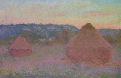 Stohy pšenice (konec dne, podzim) od Claude Monet
