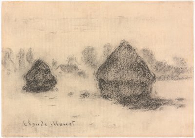 Hromádky pšenice od Claude Monet