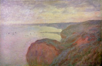 Strmé útesy poblíž Dieppe, 1897. od Claude Monet