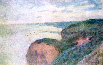 Strmé útesy poblíž Dieppe, 1897 od Claude Monet