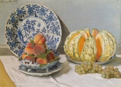 Zátiší s melounem. 1872 od Claude Monet