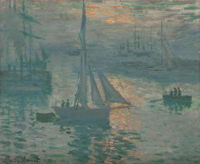 Východ slunce (mořský) od Claude Monet