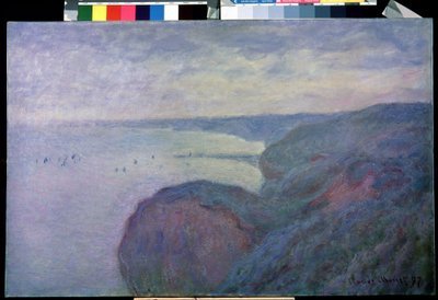 Na útesu poblíž Dieppe. Obraz Clauda Moneta (1840-1926) od Claude Monet