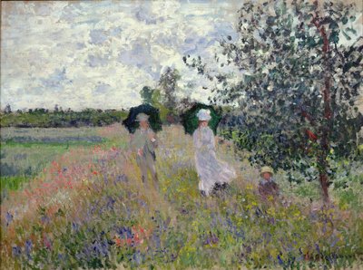 Procházka poblíž Argenteuil od Claude Monet
