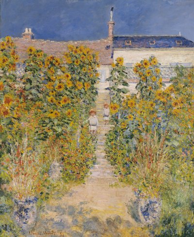 Umělcova zahrada ve Vetheuil od Claude Monet