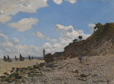 Pláž v Honfleur od Claude Monet