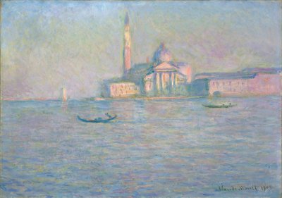 Kostel San Giorgio Maggiore, Benátky, 1908 od Claude Monet