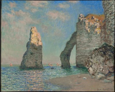 Útesy v Etretatu od Claude Monet