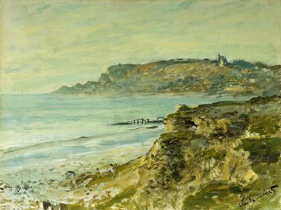 Útesy v Sainte-Adresse; The Cliff of Saint Address, 1873 od Claude Monet