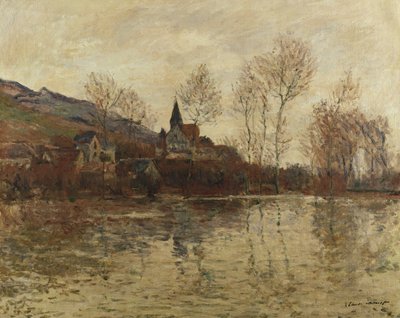 Potopa v Giverny, kolem roku 1886 od Claude Monet