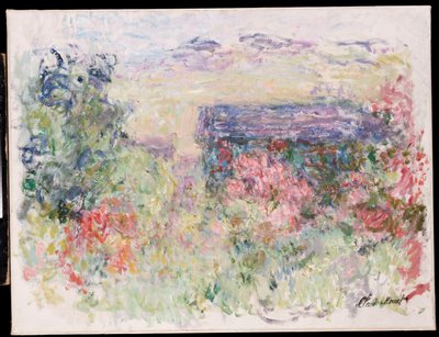 Dům u růží, c.1925-26 od Claude Monet