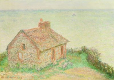 Dům v Douanieru, Růžový efekt, 1897 od Claude Monet