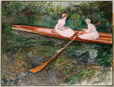 Růžová veslice od Claude Monet