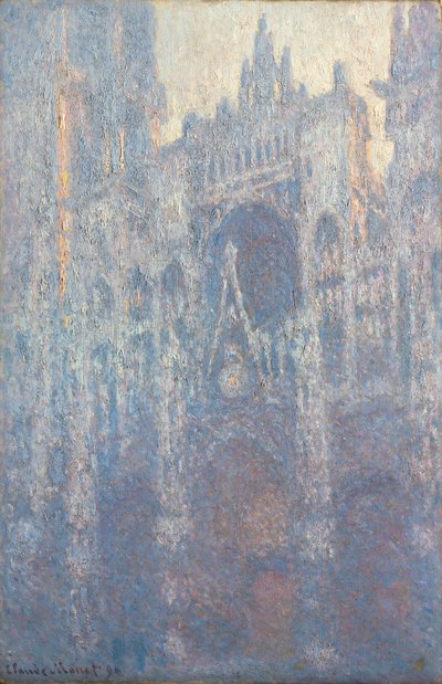 Portál katedrály v Rouenu v ranním světle od Claude Monet