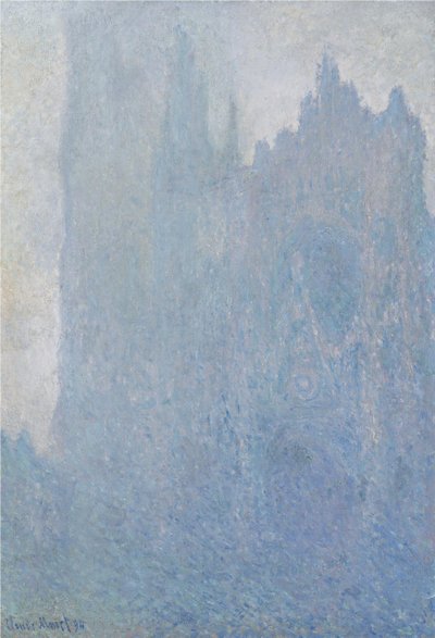 Katedrála v Rouenu v mlze, 1893 od Claude Monet