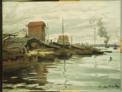 Seina v Petit-Gennevilliers, 1872 od Claude Monet