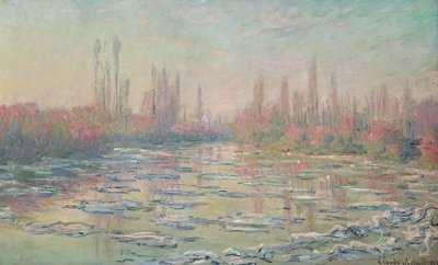 Tání na Seině, poblíž Vetheuil, 1880 od Claude Monet