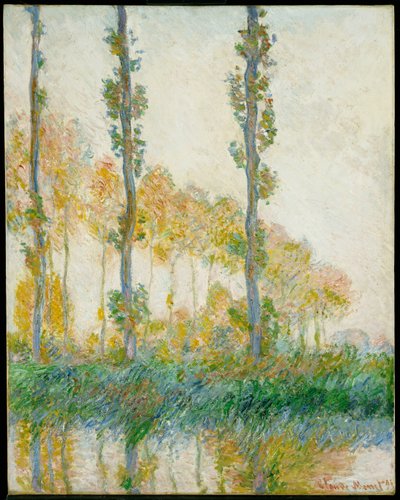Tři stromy, podzim, 1891 od Claude Monet