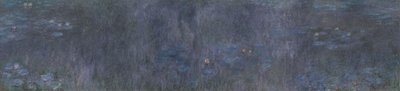 Lekníny - odrazy stromů, 1914-1926 od Claude Monet