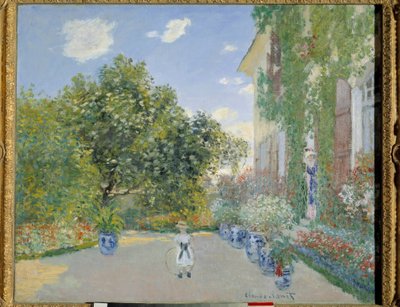 Umělcův dům v Argenteuil v roce 1872 (olej na plátně) od Claude Monet