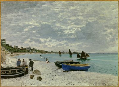 Pláž Sainte Adresse od Claude Monet