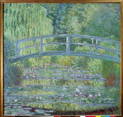 Lávka a bazén s lekníny od Claude Monet
