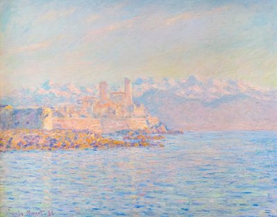 Stará pevnost v Antibes od Claude Monet