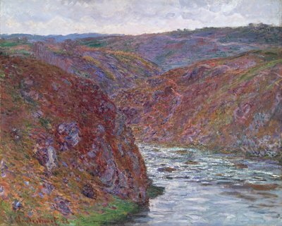 Valley of the Creuse (Gray Day) od Claude Monet