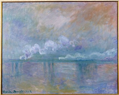 Pohled na Charing Cross Bridge v Londýně od Claude Monet