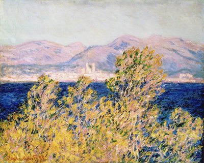 Pohled na Cap d"Antibes s Mistral Blowing, 1888 od Claude Monet