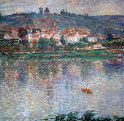 Vesnice Vétheuil, 1901 od Claude Monet