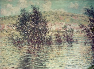 Vétheuil, pohled na Lavacourt od Claude Monet