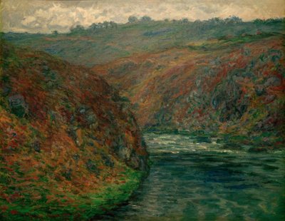 Pohled na Creuse, tmavé počasí od Claude Monet