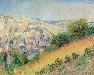 Vue de Vetheuil (Pohled na Vetheuil sur Seine) od Claude Monet