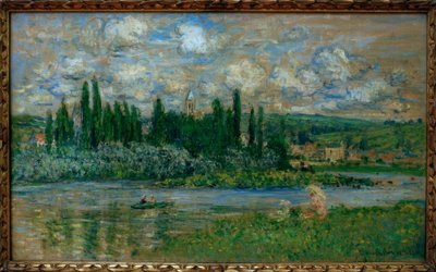 Vue de Vetheuil (Pohled na Vetheuil sur Seine) od Claude Monet
