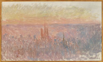 Celkový pohled na město Rouen od Claude Monet