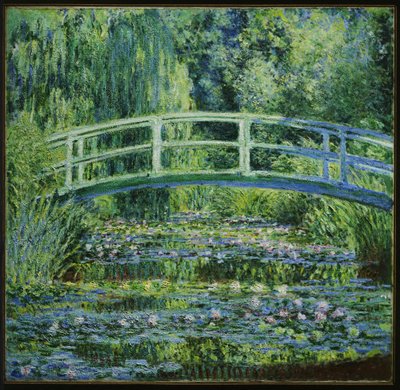 Vodní lilie a japonský most od Claude Monet