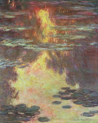 Lekníny, 1907 od Claude Monet