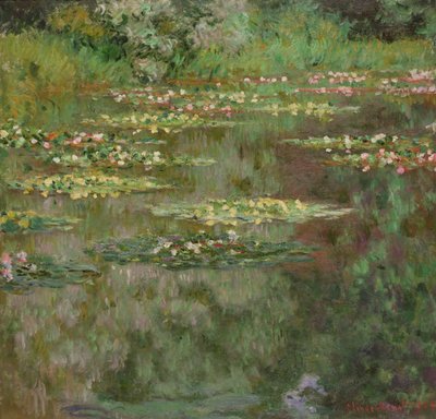 Lekníny aneb The Water Lily Pond (Nymphéas) 1904 (olej na plátně) od Claude Monet