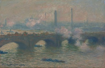 Waterloo Bridge, Šedý den od Claude Monet