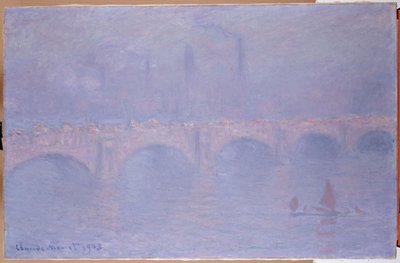 Waterloo Bridge, mlhavé slunce od Claude Monet
