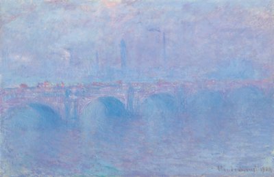 Most Waterloo, efekt brouillard od Claude Monet